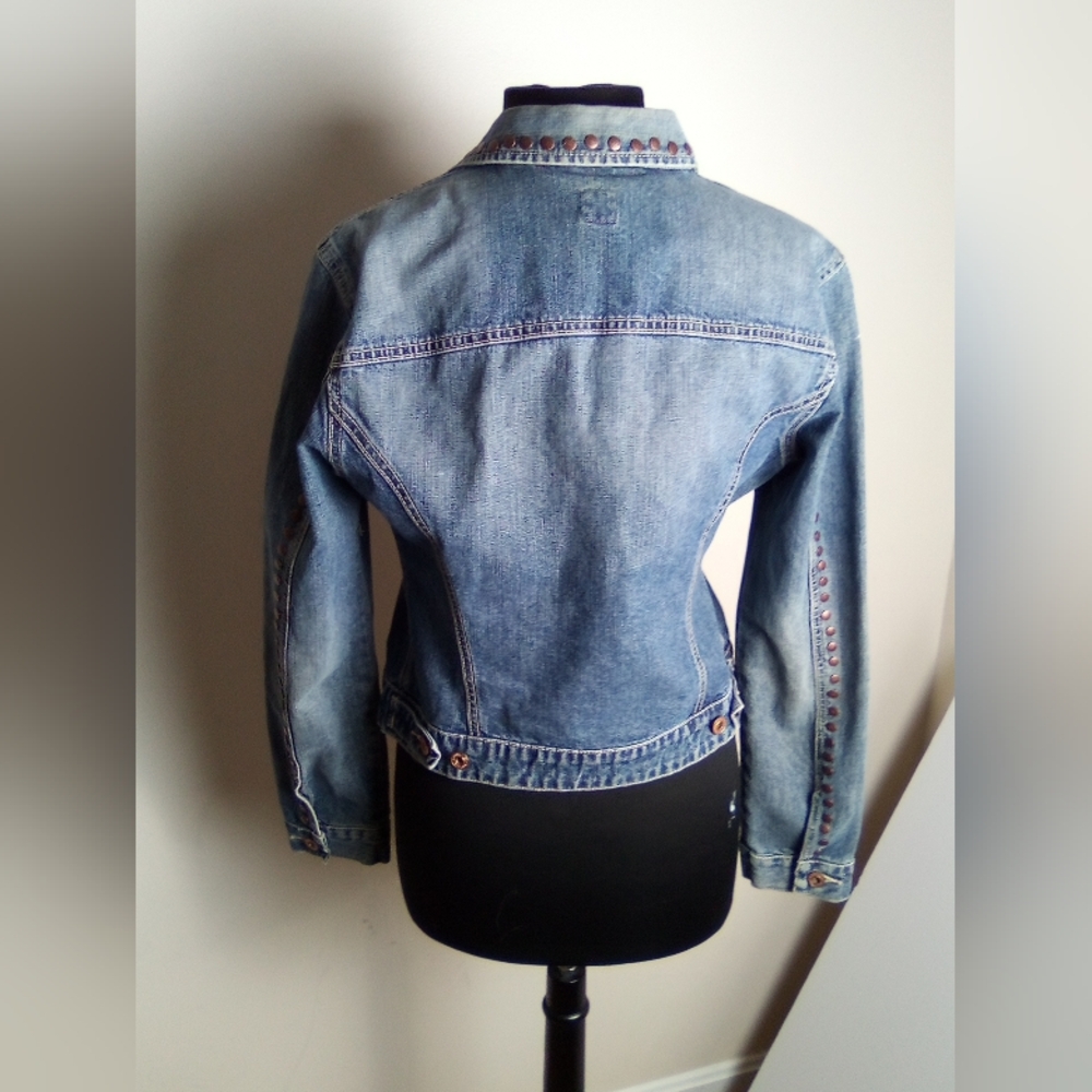 GAP Blue Denim Jacket SIZE MEDIUM - Picture 5 of 7